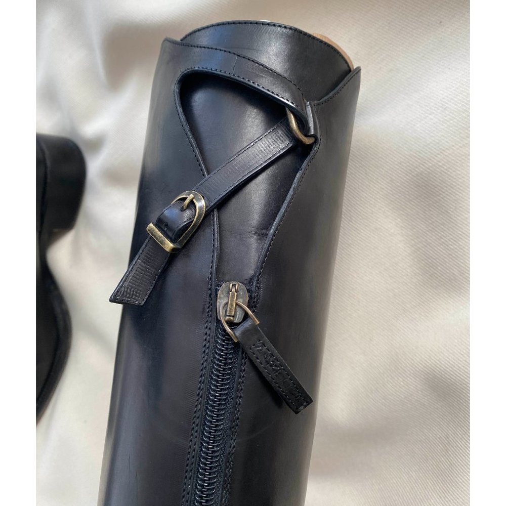 Sartore Black Riding Boots, size 39.5 (fits size 10) - Picture 7 of 13